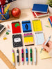 12pcs/6 Colors Mini Top Spiral Notepad And Matching Ballpoint Pen Set, Assorted Pocket Notebook And Writing Pen Combo, Suitable For Back To School Supplies, Teacher Desk Notes, Classroom Rewards, Study Lists, Office Memo Writing And Stationery Gifts